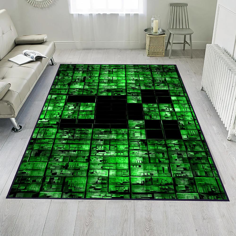 Game Mine Cartoon C-Crafts Door Mat Entrance Non-slip Washable Kitchen Carpet Living Room Hallway Rugs Bathroom Bath Decoration