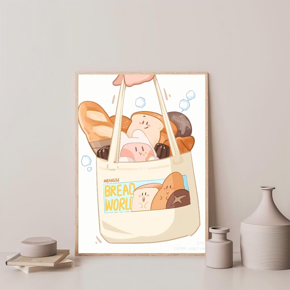 1pc Cute Food Convenience Store Illustration Poster HD Posters Home Room Bar Cafe Decor Art Wall Painting Picture