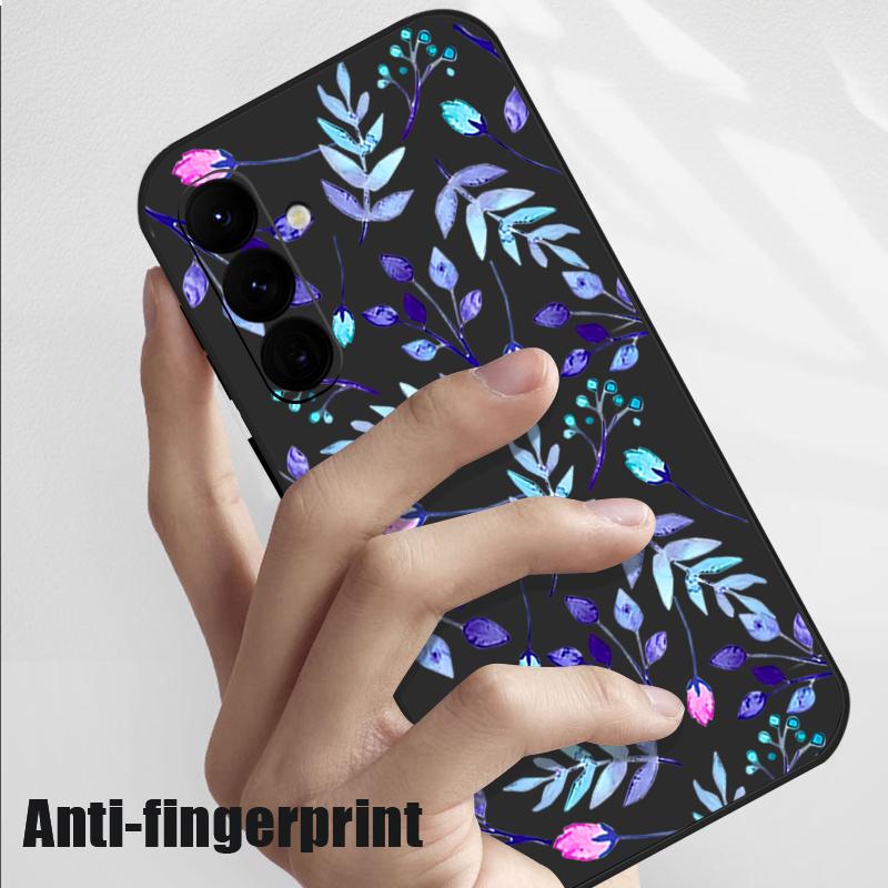 Custodia Laccetto con Stampa Foglie Colorate Per Samsung Galaxy S25 Ultra S24 S23 S22 Plus S21 FE A15 A16 A35 A36 A54 A55 A56 5G Custodia in TPU Silicone Antiurto