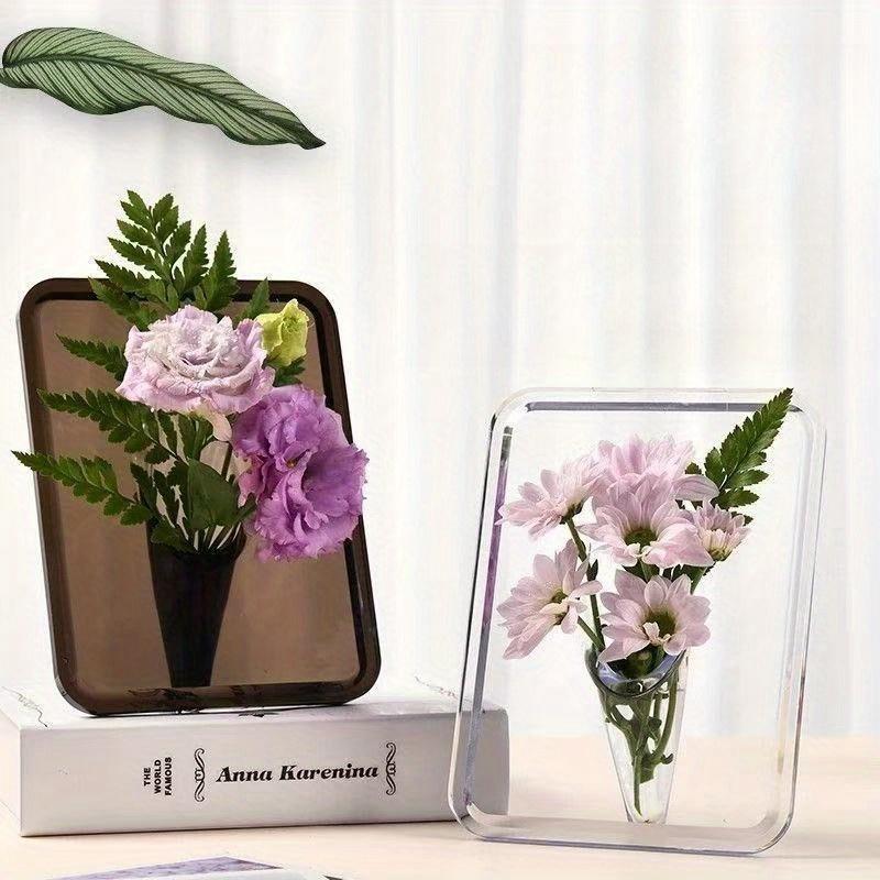 1Pc Light Luxury High-end Hydroponic Flower Arrangement Photo Frame Vase