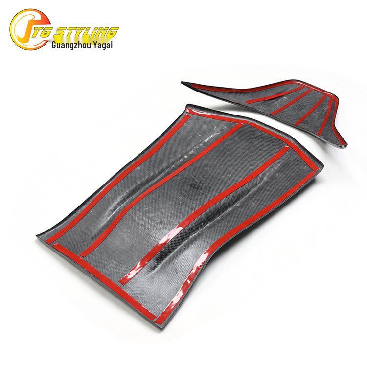 Dry Carbon Fiber Seat Backrest Sticker for Mercedes-Benz C63, GT CLA, GLA, A45, E63 AMG
