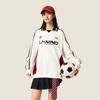 Li-Ning Sports Life Series Letter Polo Collar Long Sleeve Sweatshirt Off White Men AWDVC89-1