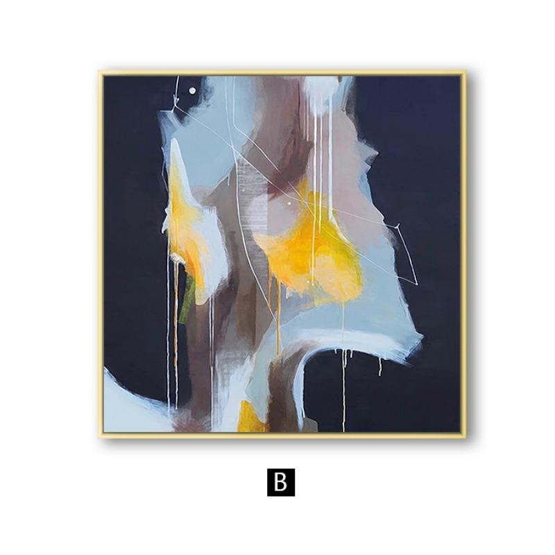 Nordisk abstrakt dekoration Bild Canvas Konst Väggmålningar Moderna affischer och tryck Väggdekorativa bilder för vardagsrummet