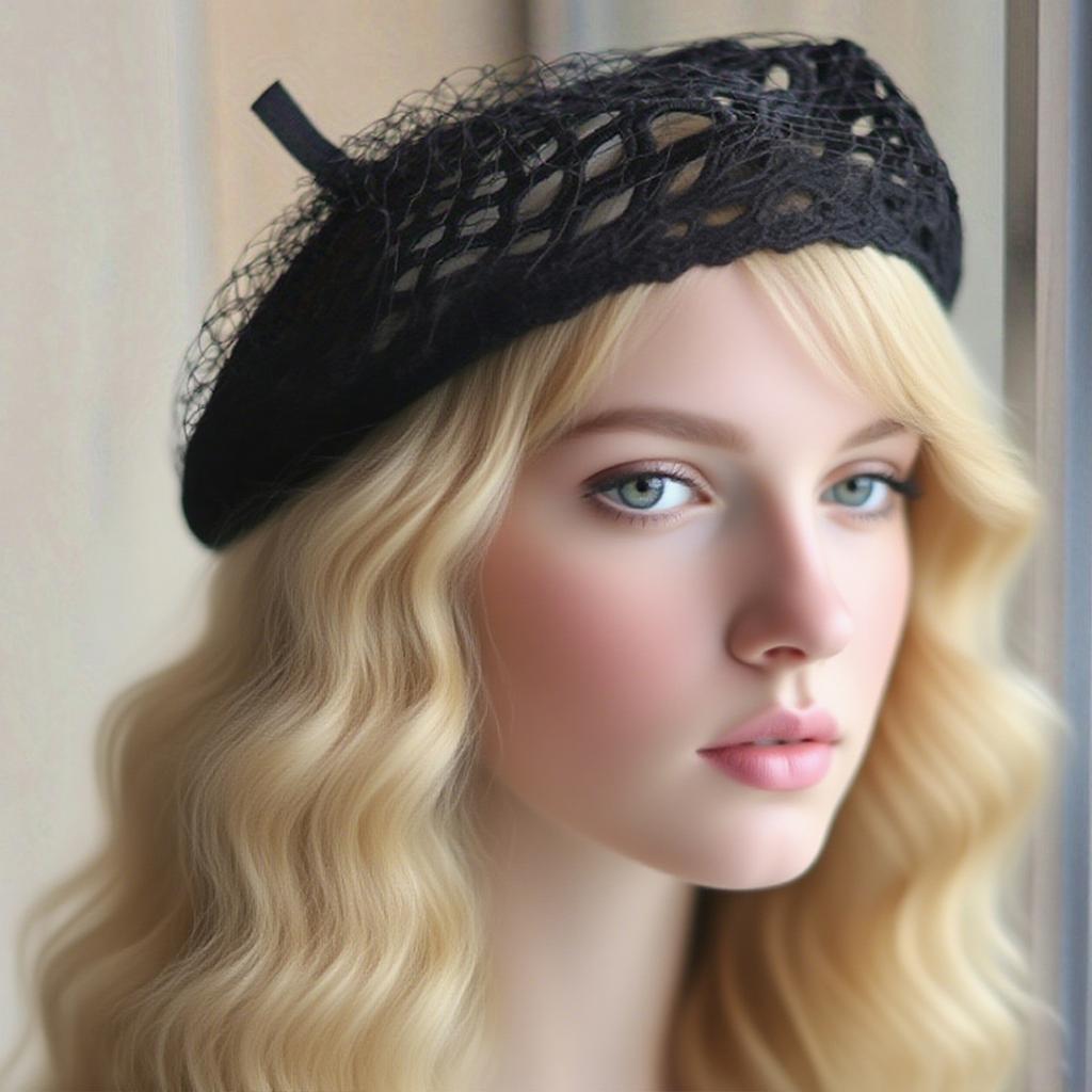 Summer Beret Caps for Women Breathable Mesh Design Solid Color Beret Ideal Gifts for Friends Family