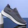 Spring New Sports and Leisure Cloth Shoes Fly-woven Large-size Men's Shoes Middle-aged and Elderly One-pedal Breathable Thin Mesh Shoes