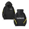 Customize Your Logo Fall Winter Men's Sportswear Striped Tracksuit Casual Winter Warm Hoodie Breathable Pullover Euro Size