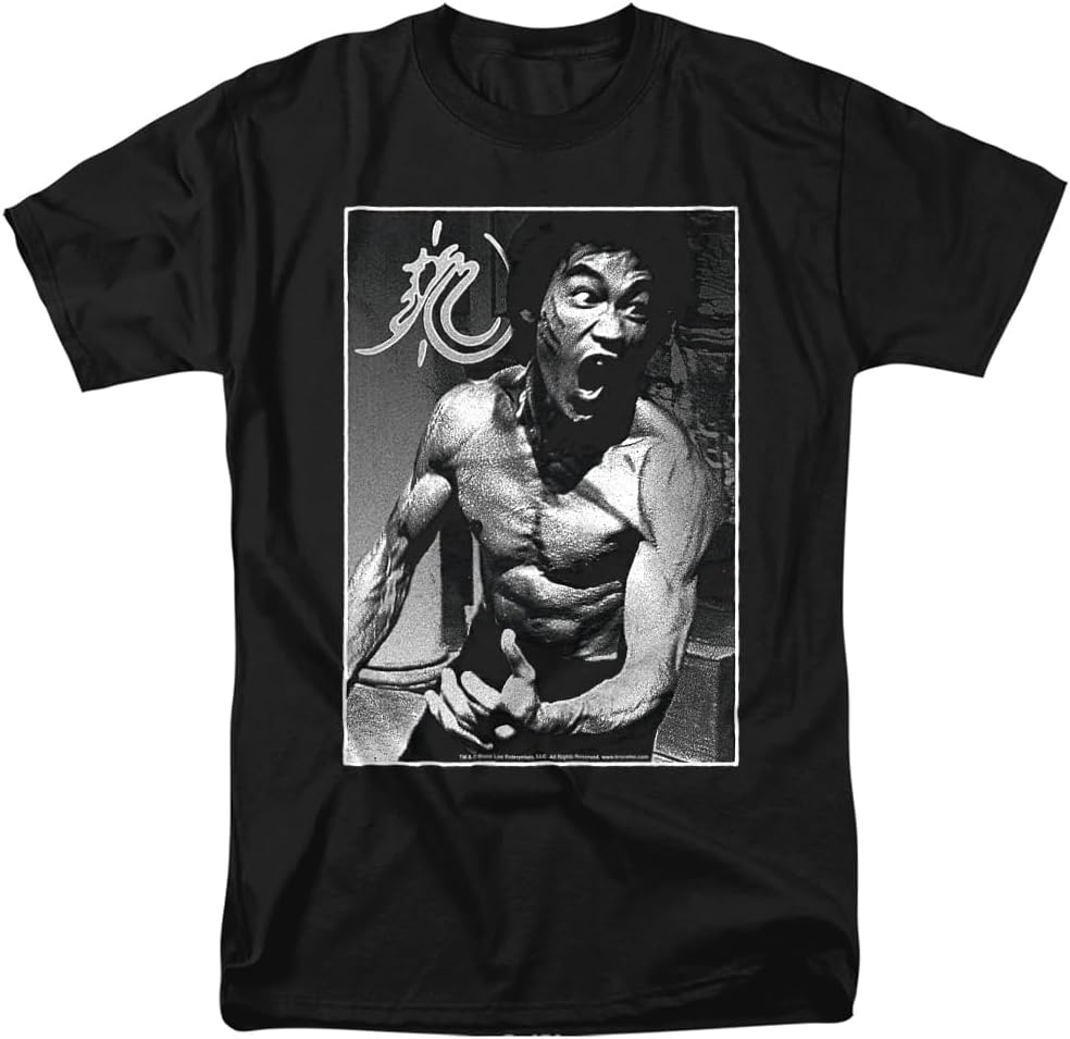 Bruce Lee Focused Rage Unisex Adult T Shirt S