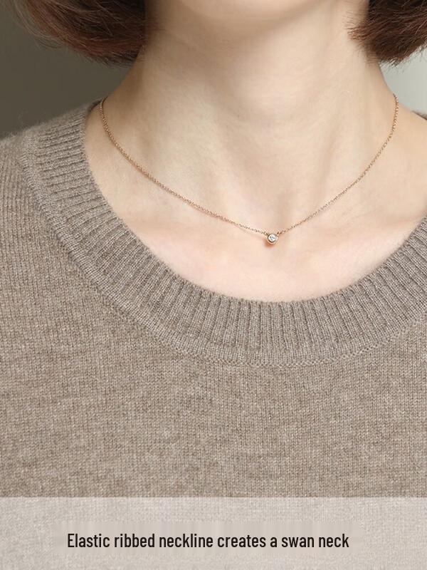 Hengyuanxiang Women's Slim Fit Pullover Wool Sweater