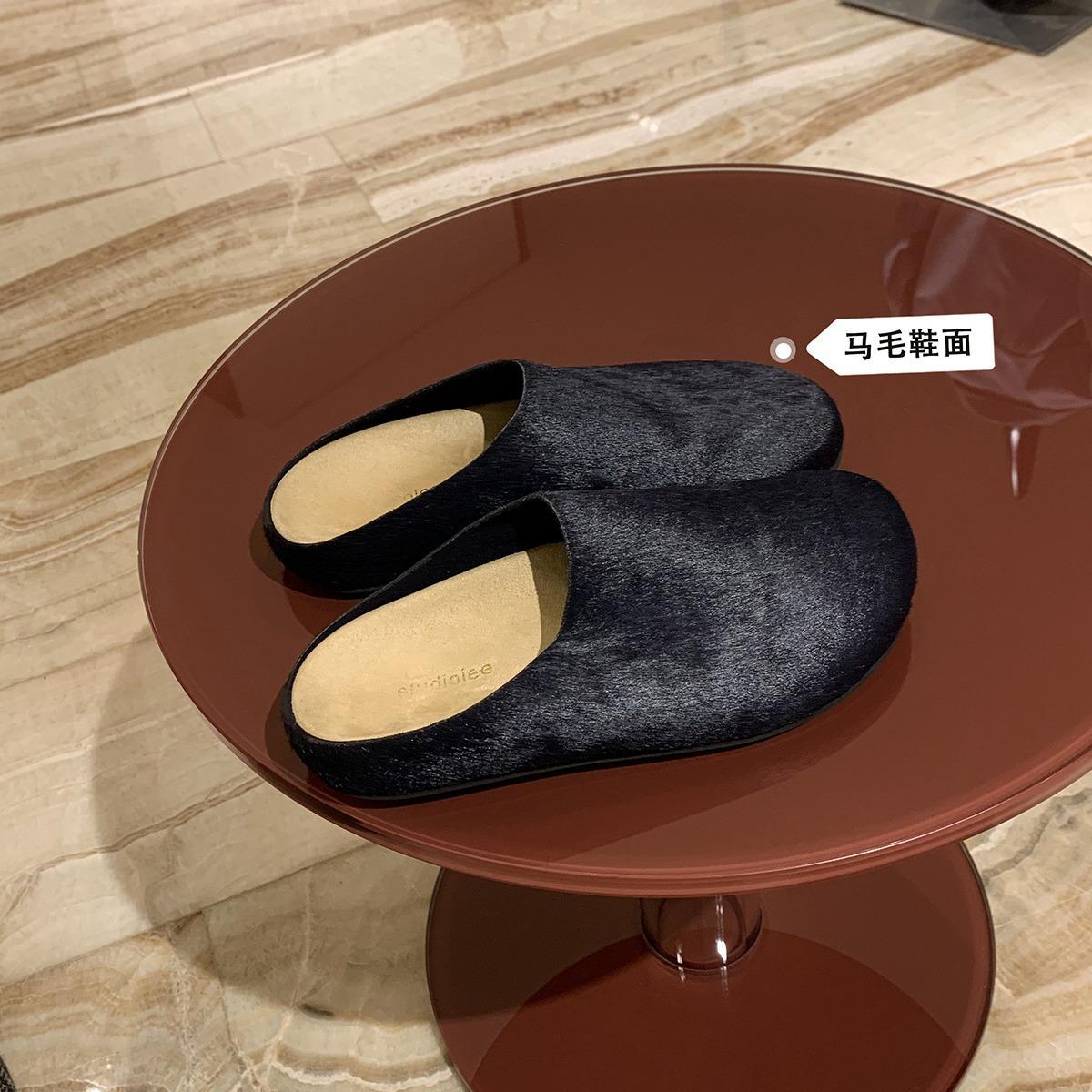 

Версия из коровьей кожи~ Виноградная мама, тот же ряд, плоская подошва с одним ремешком, полузакрытые женские туфли Birken, повседневный мешок на носке, шлепанцы Birken 40