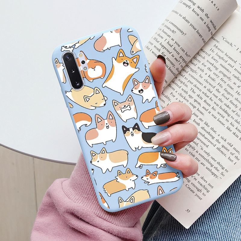 For Samsung Galaxy Note 10 Note10 Plus Cover Cute Cartoons Heart Cat Soft TPU Shockproof Phone Case For Samsung Note 10 Fundas