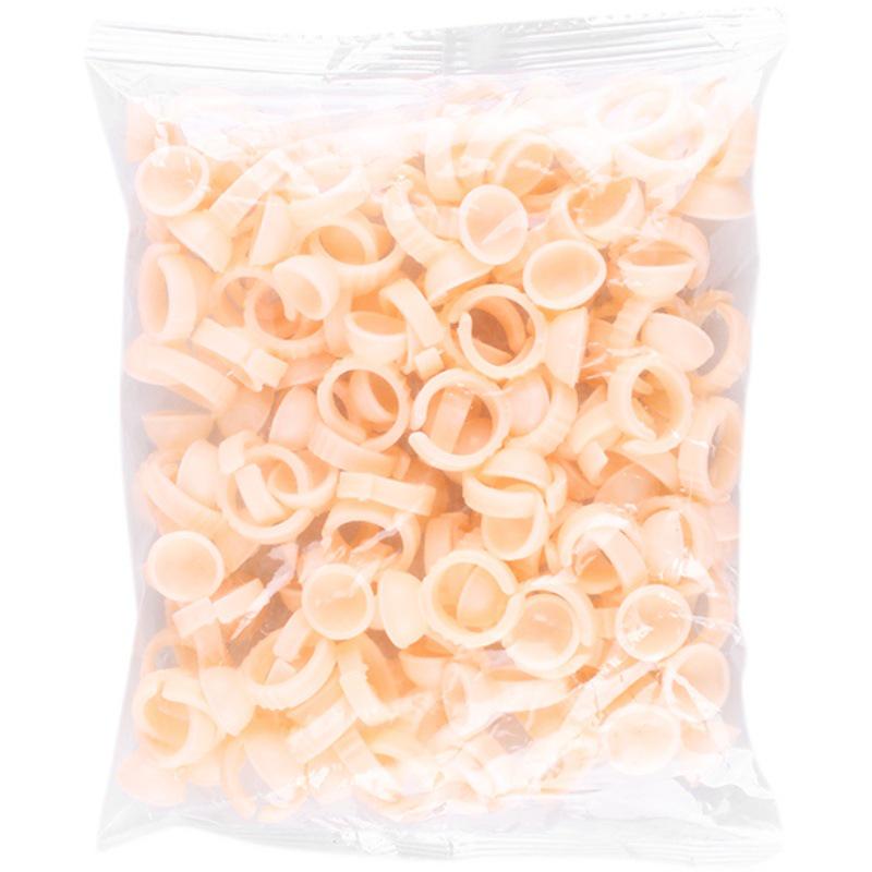 Semi-Permanent Makeup Silicone Pigment Rings, Disposable Finger Cups for Eyebrow & Lip Applications, 100 pcs.