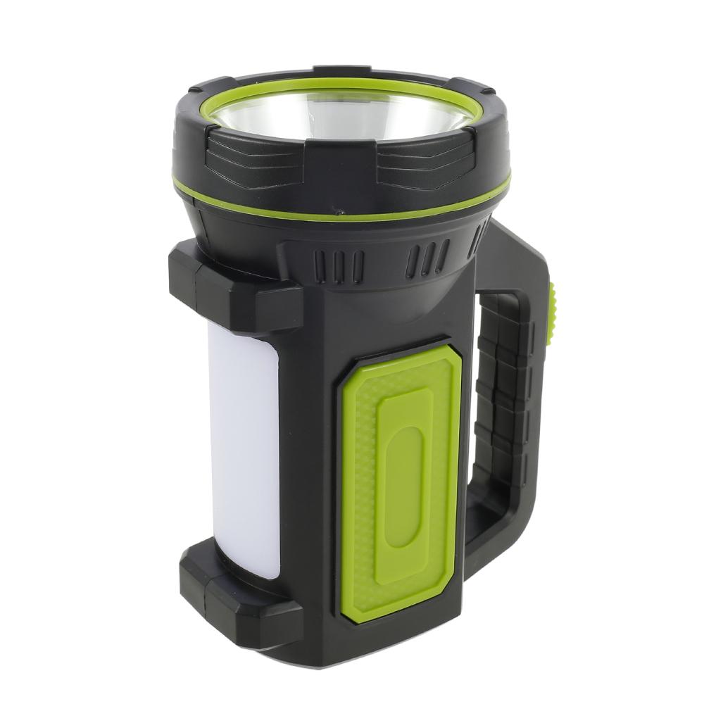 Super Bright Torch Searchlight Handheld Portable LED Spotlight USB Rechargeable Flashlight for Mining,Camping, Hiking, Fishing