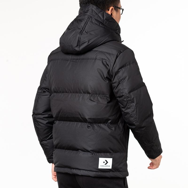 Men's Converse Outdoor With Down Feather Jacket Black 10019321-A02