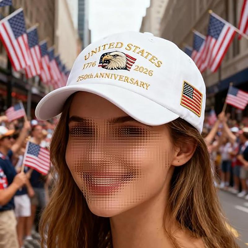 250th Anniversary Hat USA Patriotic Baseball Caps Eagle Embroidered Baseball Hats for Men Women 250 Year Anniversary Cap