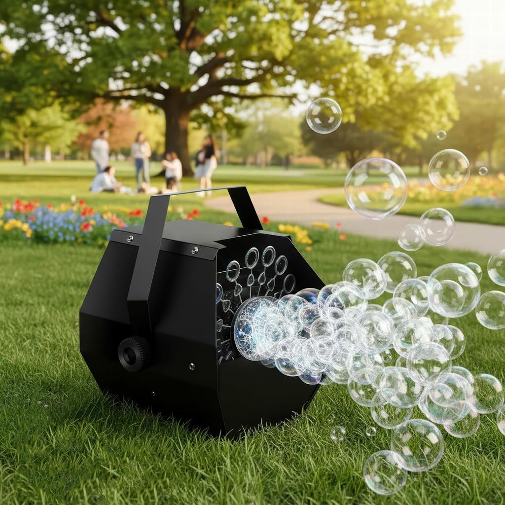 Electric Bubble with Remote Control Sold Adjustable Manual Perfect for Stage Store and Black Machine, 25W, (Batteries Separately), Indoor/Outdoor Use,