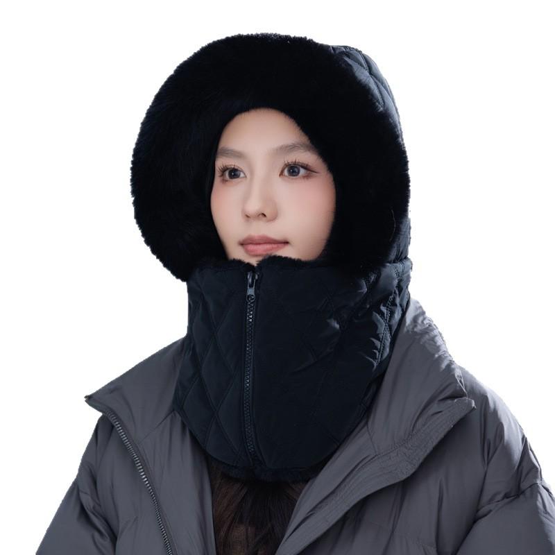 New Winter Plaid Thickened Warm Hat for Outdoor Travel Can Be Used for Cold Protection Hat Korean Versatile Bag Head Hat