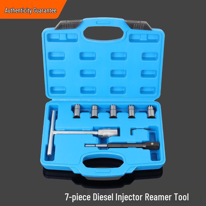 Diesel Injector Seat & Valve Cleaning Reamer Set: 6, 7, 11, 17 Pieces