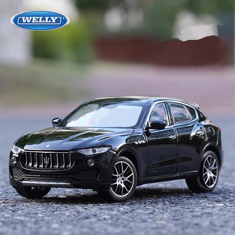 Linyi Toy Car Welly 1:24 Maserati Levante Suv Alloy Car Model Diecasts Metal Vehicles Car Model High Simulation Collection Childrens Toy Gifts