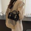 Autumn and winter French niche fashion handbag women's 2025 new foreign plush small square bag high-end shoulder bag