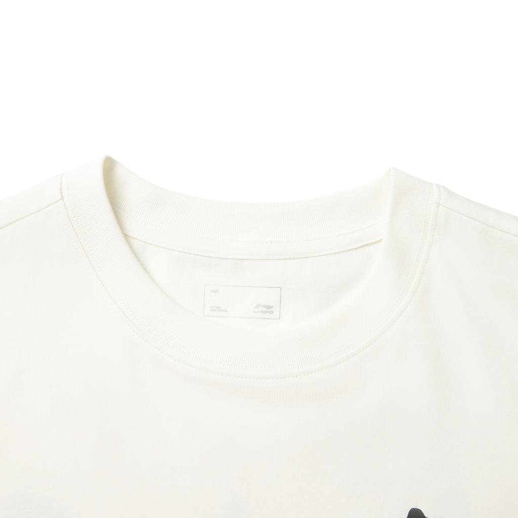 Li Ning Sports Lifestyle Series High Street American Retro Casual Ice Silk Comfortable Versatile Summer Short Sleeve T-Shirt Unisex Tops AHSV263-1