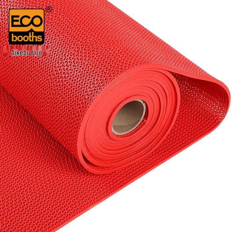 PVC S-Pattern Anti-Slip Drainage Floor Mat 1.2m x 1m, 5.5mm thick