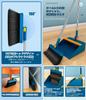 Freestanding Broom and Dustpan Set with an Encrypted Foldable and Rotating Perfect for Cleaning Balconies and Outdoor Broom with Easy To Store and