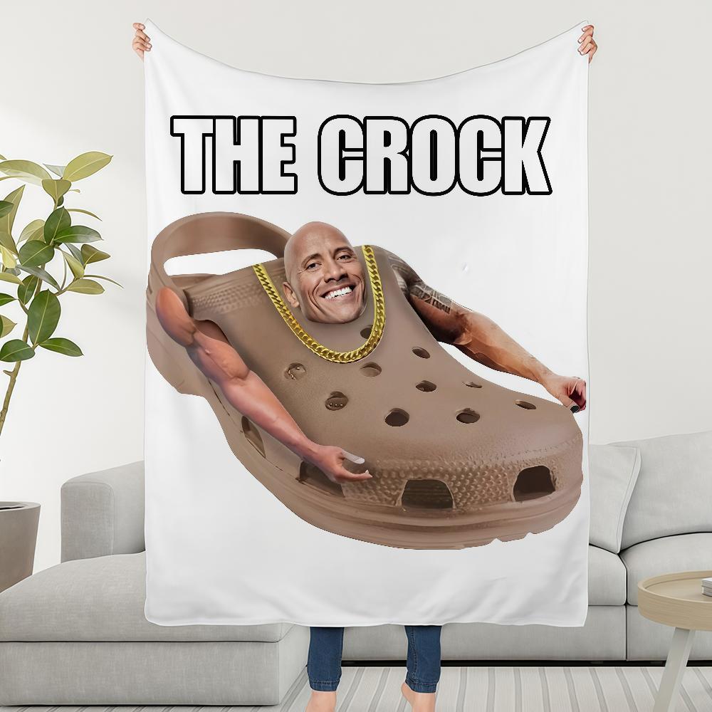 Blanket Personalized Throw Super The Cosy Plush Rock Living Room Sofa Couch Childish Johnson Meme Birthday Dwayne Gifts