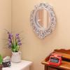 Antique Doll House Mirror Model Figure PVC Miniature Furniture For Children Pretend Play Classical Home Scene Decors