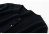Women's 100% Cashmere Elephant Pattern Round Neck Cardigan Sweater