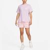 Nike Sportbekleidung Taschen-Design Rückenaufdruck Locker Kurzarm Rundhals T-Shirt Damen Tops Lila DQ3154-530
