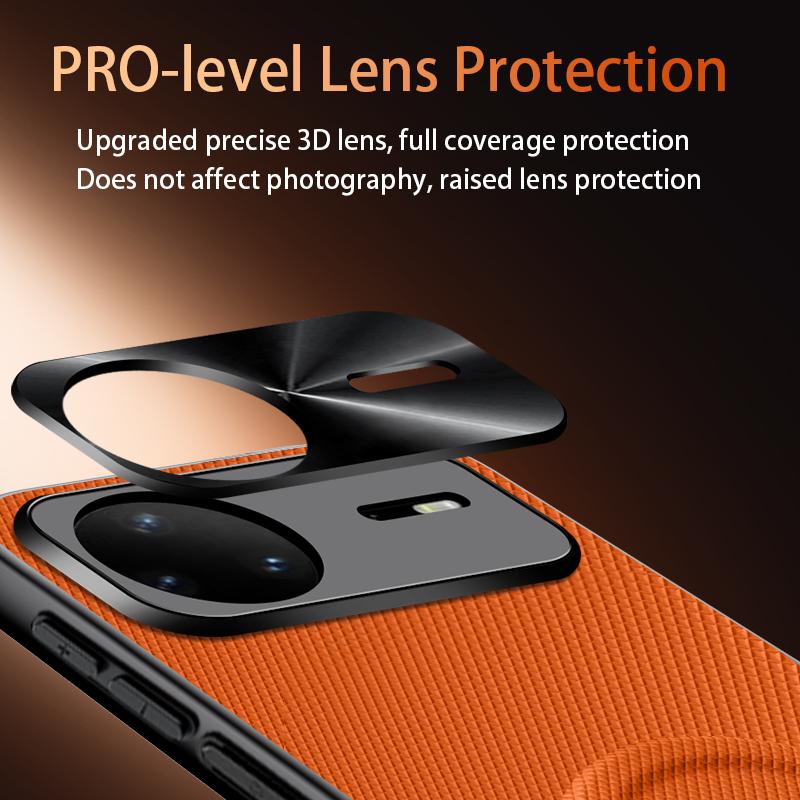 For Huawei Nova 15 Ultra Fabric Leather Lens Protection Case For Nova 15 Pro 14 Ultra 13 Pro For Magsafe Wireless Charging Cover