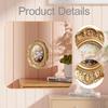 Picture Frame Vintage Photo European Antique Retro Ornate Holder Desktop Wall Mount