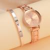 Ladies Watch Women's Fashion Narrow Strap Gold Steel Strap Quartz Watch Women's Student Fashion