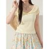 No sale #sweet age-reducing doll collar slim-fitting short-sleeved T-shirt women's summer top