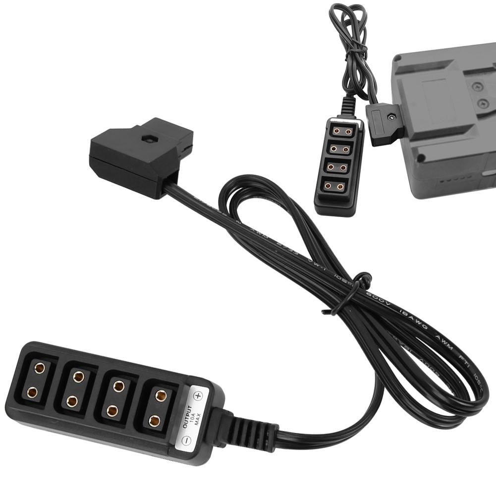 Photography Power Supply Camera 1 To 4 D Tap Splitter Cable (Straight Splitter Cable)