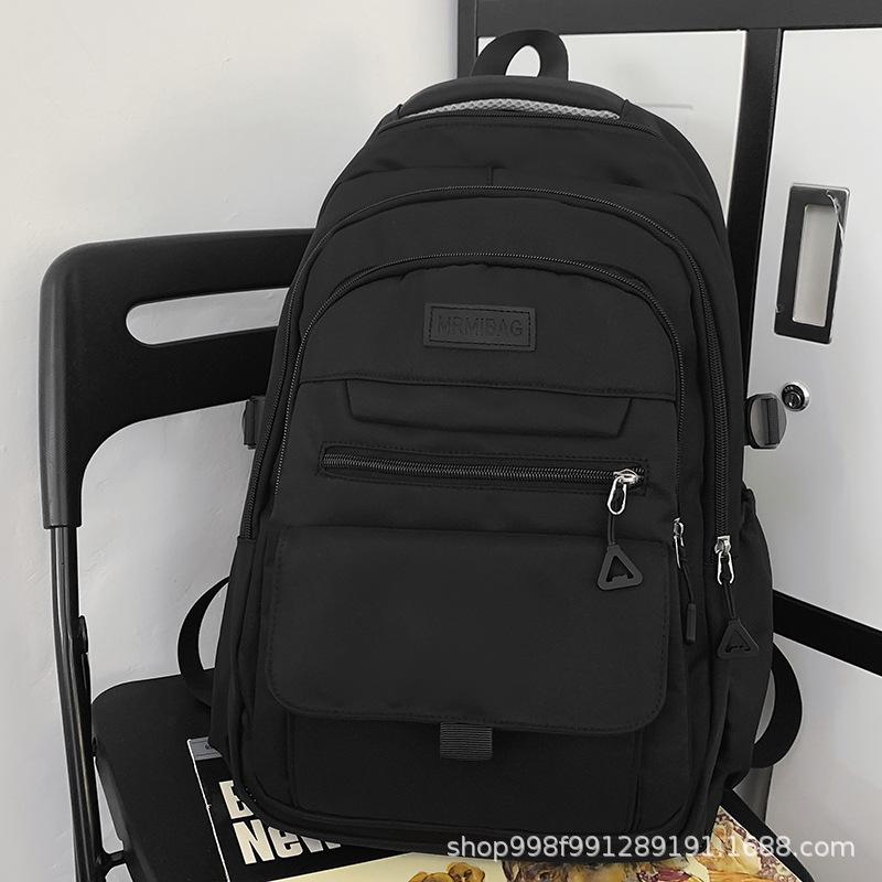 School Bag Men's College Student Backpack Middle School Student Junior High School High Quality Fashion Elementary School Student Backpack
