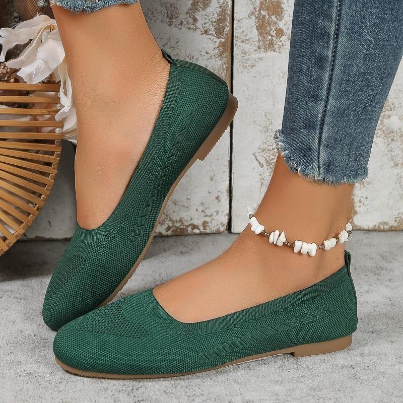 Fashion Large Size Flat Shoes Spring and Autumn New Casual Walking Shoes A Slip-on Single Shoes Women