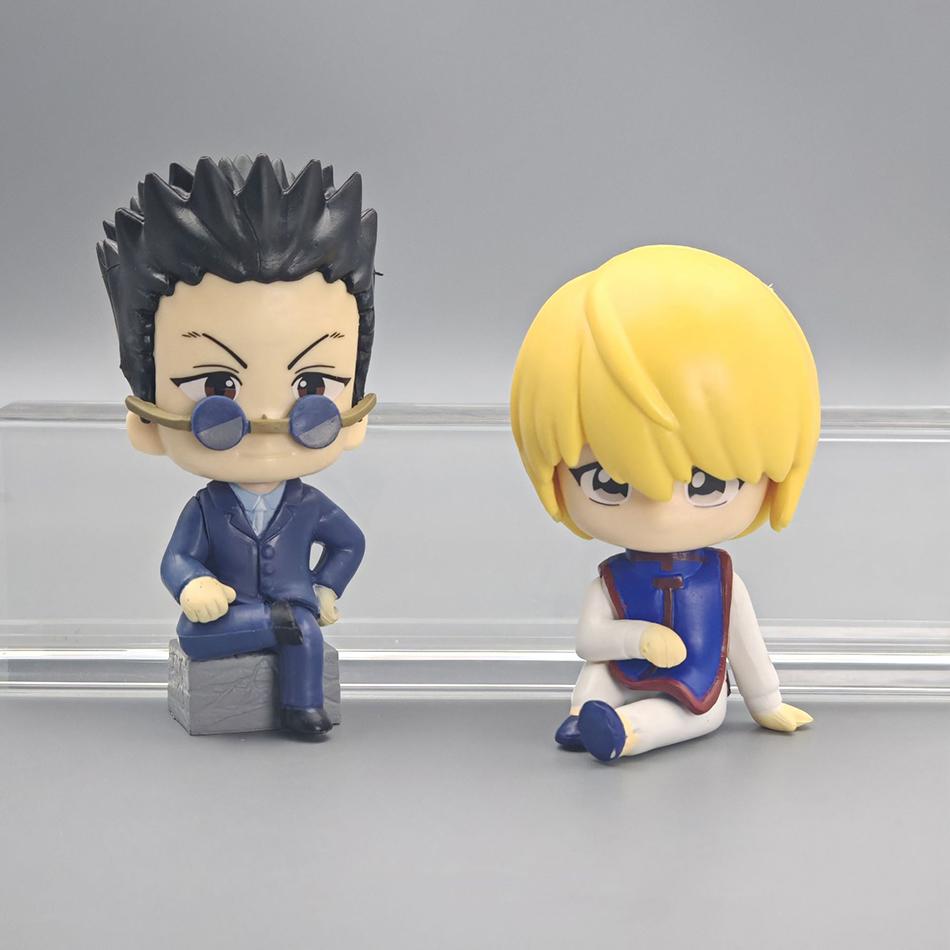 9CM Q Version Hunter x Hunter Action Figure Toy PVC Cartoon Gon Freecss Anime Figure Model Animation Doll Desktop Decoration Toy
