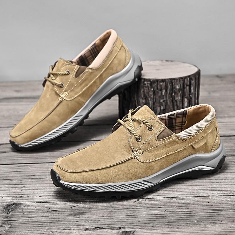 Модные мужские туфли из замши с амортизацией — фото 3