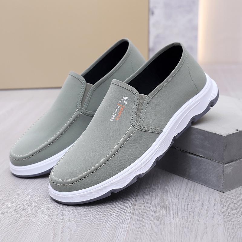 Old ******* cloth shoes men's ****** breathable canvas shoes s**t sole non-slip middle-aged and elderly father shoes comfortable drivi