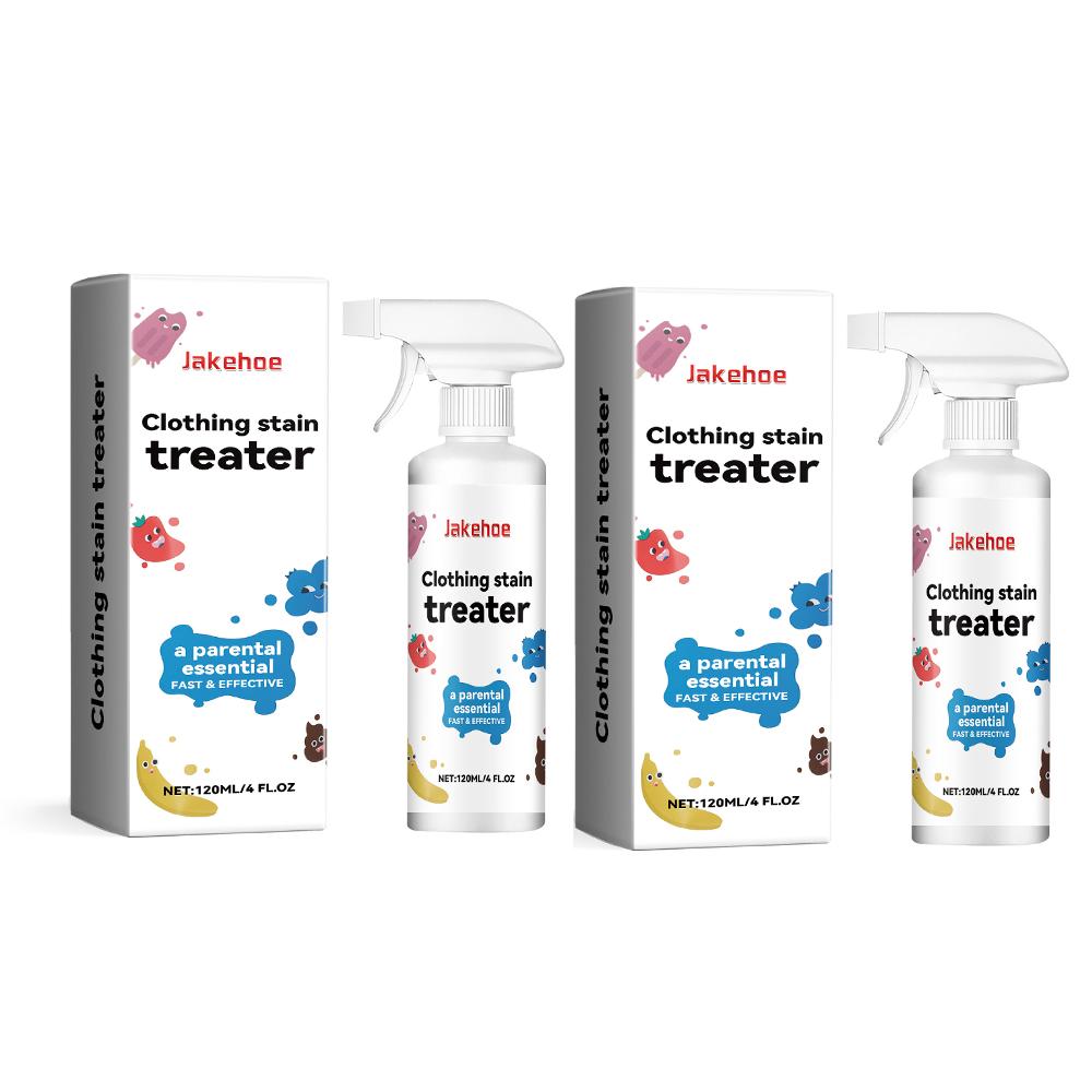 JAKEHOE Stain Treater Spray 120ml Remover No Dry Cleaning Food Grease Coffee Laundry Underwear Fabric Newborn Baby Essentials
