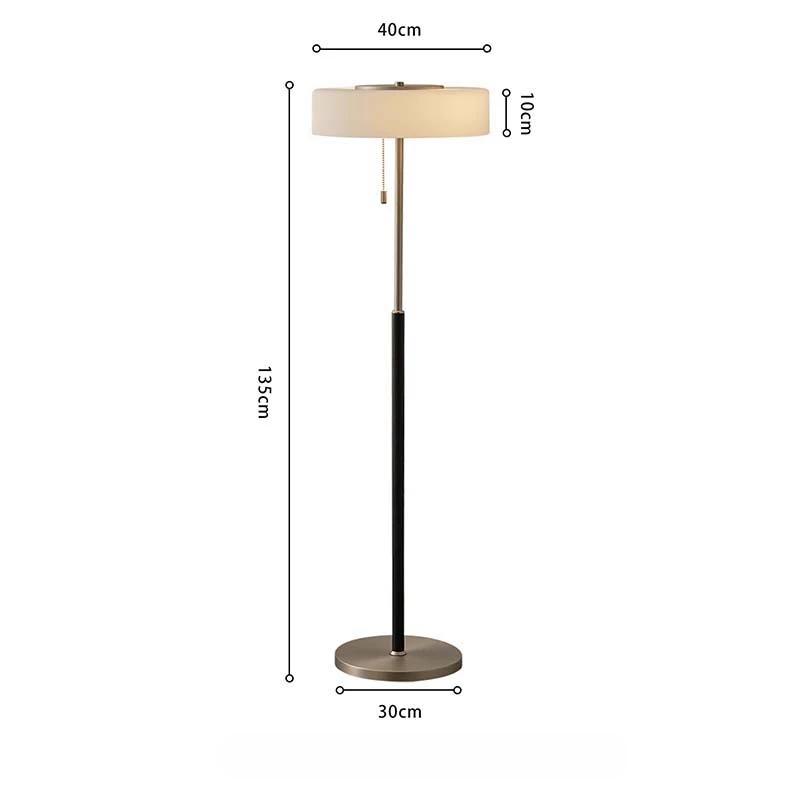 

Итальянский дизайн Минималистский стеклянный напольный светильник с выдвижным выключателем LED E27 Iron Art Декоративный торшер Гостиная/Модель Спальня UK Plug