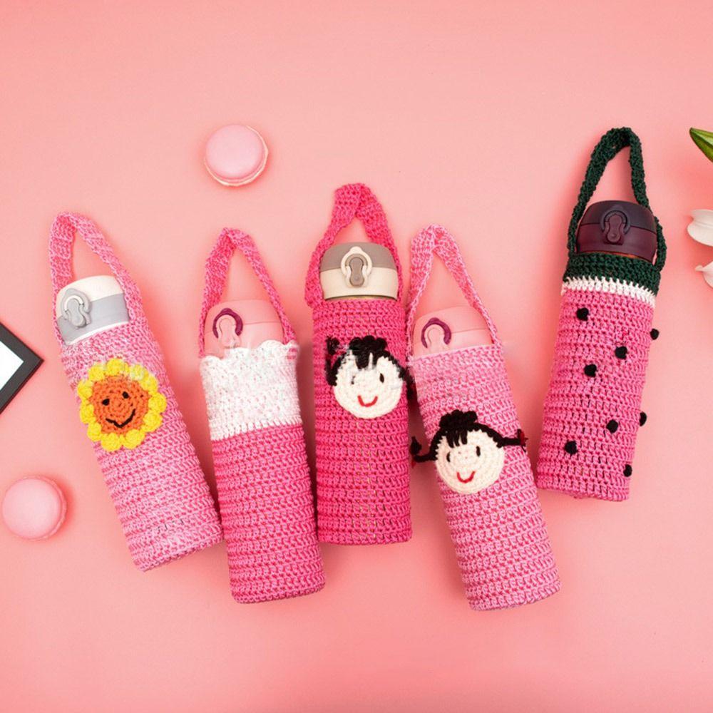800-1000ml Vacuum Cup Sleeve Cartoon Water Bottle Pouch Cute Water Bottle Cover  Outdoor
