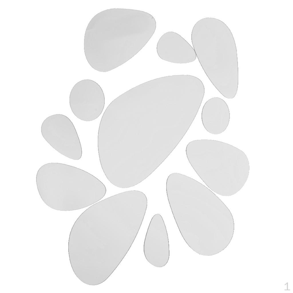 12pcs 3 Acrylic Wall Sticker Decal Decoration Mirror Stickers
