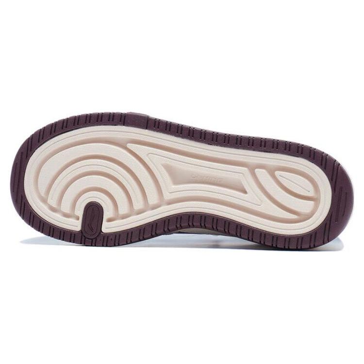 Li Ning Future C1 Classique Tendance Absorption des Chocs Antidérapant Mi-Haut Chaussures Décontractées Baskets Femmes AGCT244-1