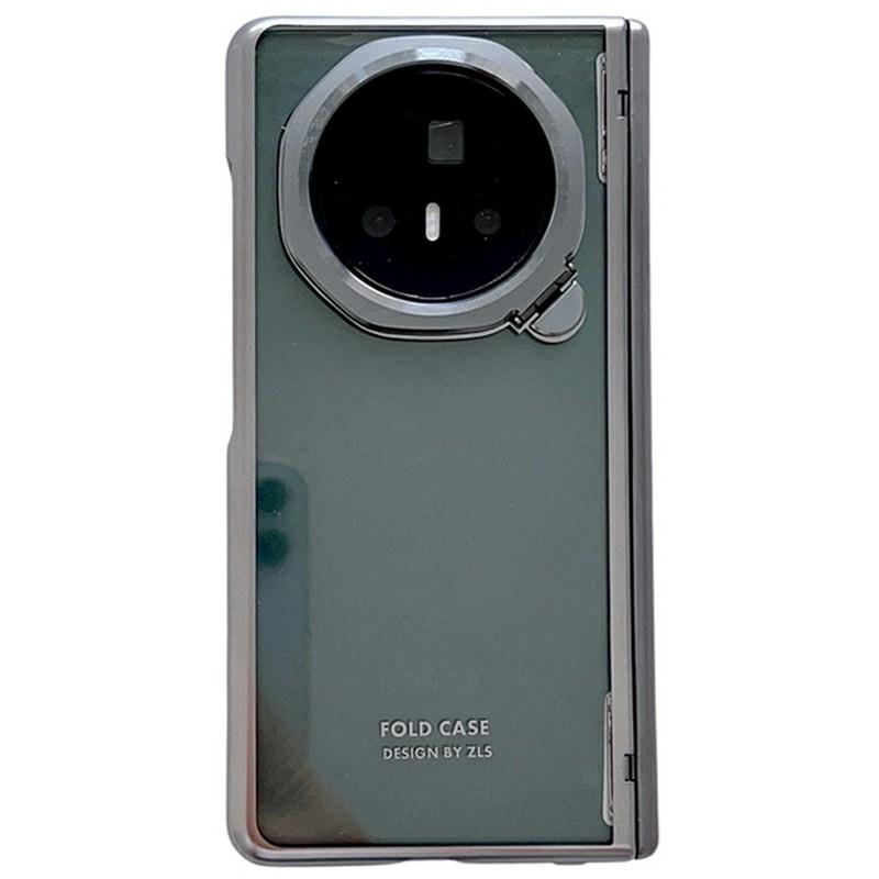 

Чехол для Honor Magic V3 5G, рамка для объектива, подставка, гальваническое покрытие, прозрачная поликарбонатная накладка на телефон A