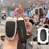 Schlüsseletui für 2025 Lynk & Co 06, 2023 Lynk & Co 03/01, New Energy 05 und 09 – Metall-Leder-Schale mit Schnalle