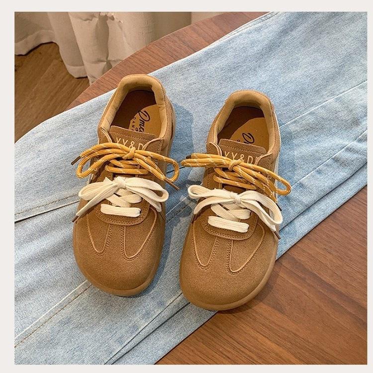 American retro German training shoes women's 2025 autumn new soft-soled sports and leisure versatile light leather board shoes trendy shoes