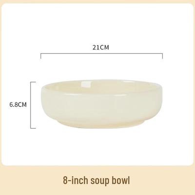 ZISIZ Keramik Schale im Creme-Stil