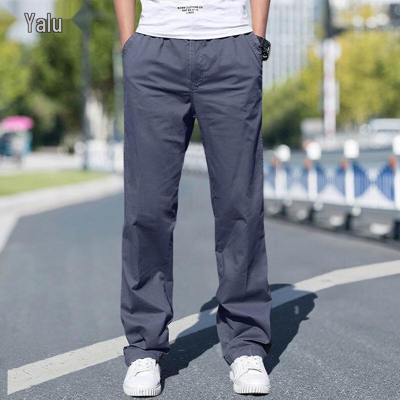 YaLu Men's Loose Fit Straight-Leg Cargo Pants